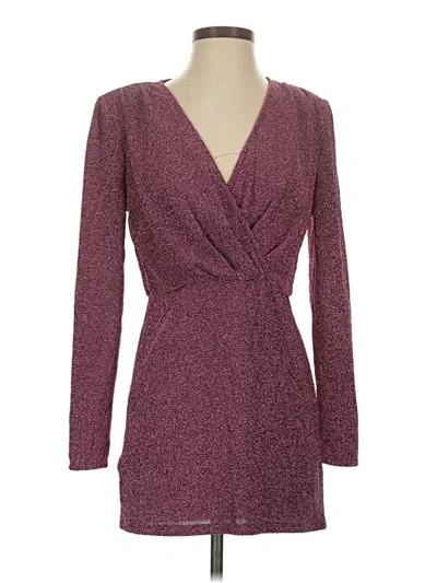 Pre-owned Mng Cocktail Dress In Burgundy