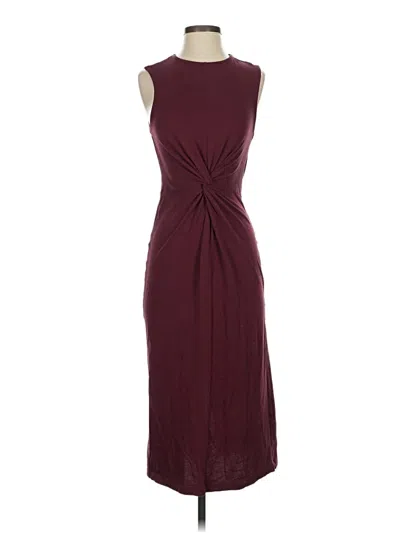 Pre-owned Mng Cocktail Dress In Burgundy