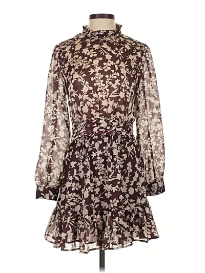 Pre-owned Mng Cocktail Dress In Burgundy