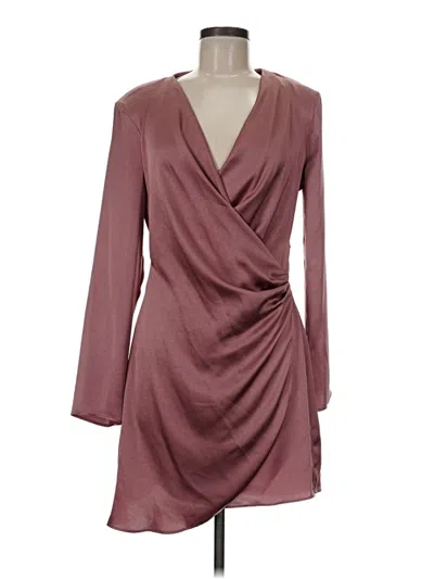 Pre-owned Mng Cocktail Dress In Burgundy