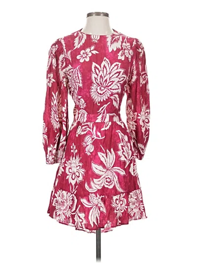 Pre-owned Mng Cocktail Dress In Burgundy