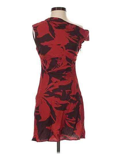 Pre-owned Mng Cocktail Dress In Burgundy