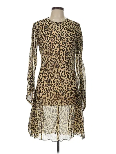 Pre-owned Mng Cocktail Dress In Gold