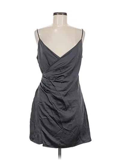 Pre-owned Mng Cocktail Dress In Gray