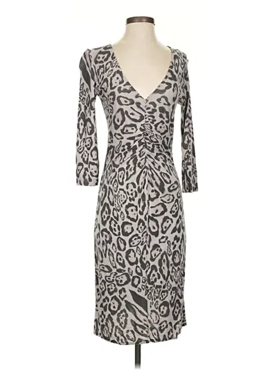 Pre-owned Mng Cocktail Dress In Gray