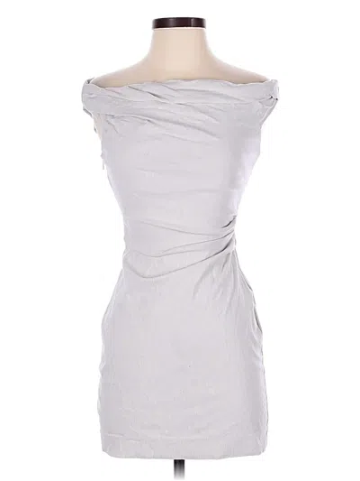 Pre-owned Mng Cocktail Dress In Gray