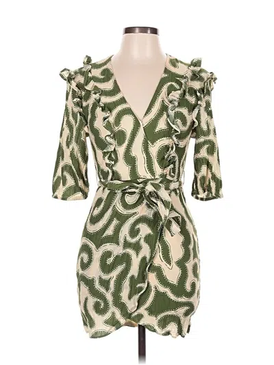Pre-owned Mng Cocktail Dress In Green