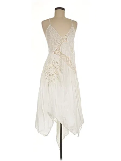 Pre-owned Mng Cocktail Dress In Ivory