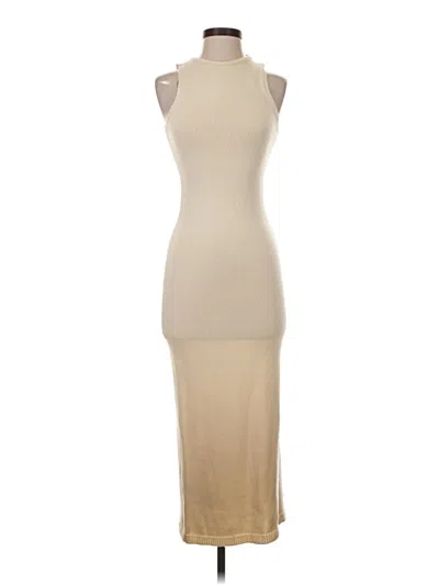 Pre-owned Mng Cocktail Dress In Tan