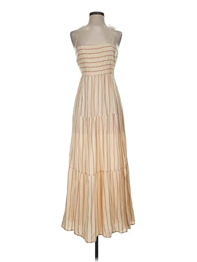 Pre-owned Mng Cocktail Dress In Tan