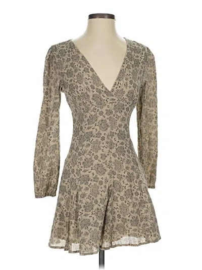 Pre-owned Mng Cocktail Dress In Tan