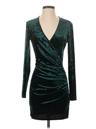 Pre-owned Mng Cocktail Dress In Teal