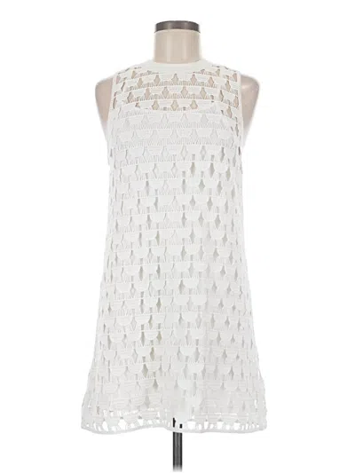 Pre-owned Mng Cocktail Dress In White