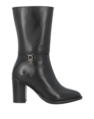 Mng Collection Woman Ankle Boots Black Size 8 Leather