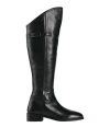 Mng Collection Woman Boot Black Size 8 Leather In Black