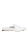 Mng Collection Woman Mules & Clogs White Size 8 Leather In White
