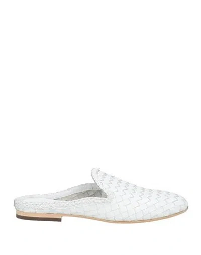 Mng Collection Woman Mules & Clogs White Size 8 Leather