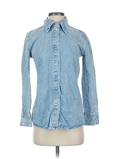 Pre-owned Mng Denim Jacket In Blue