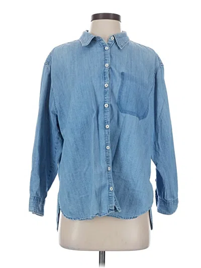 Pre-owned Mng Denim Jacket In Blue