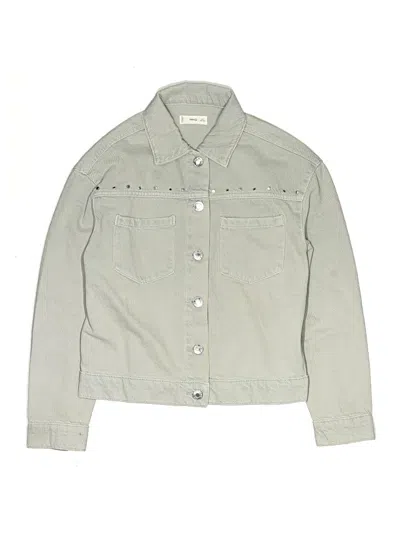 Pre-owned Mng Kids' Denim Jacket In Gray