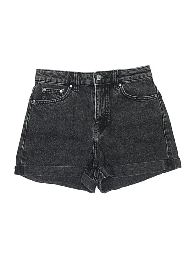 Pre-owned Mng Denim Shorts In Black