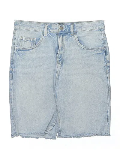 Pre-owned Mng Denim Shorts In Blue