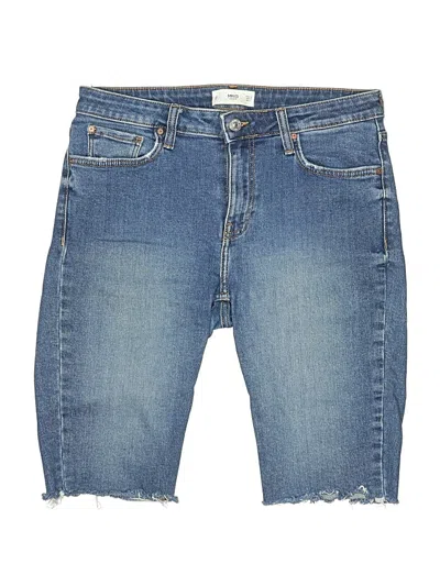Pre-owned Mng Denim Shorts In Blue