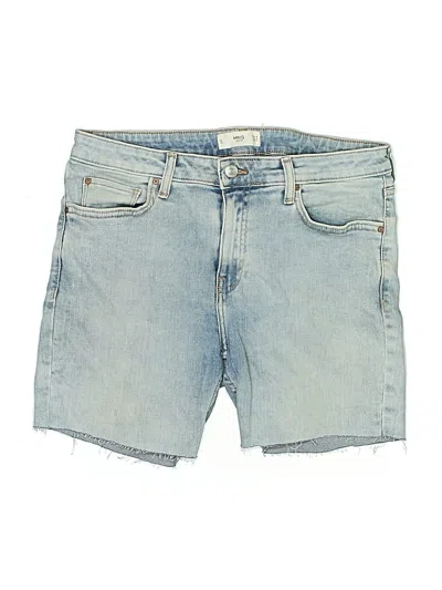 Pre-owned Mng Denim Shorts In Blue