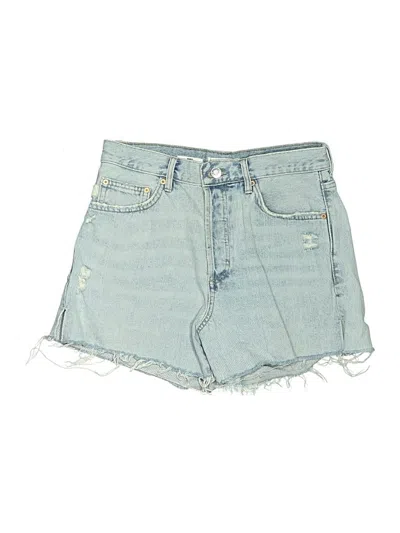 Pre-owned Mng Denim Shorts In Blue