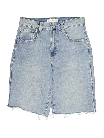 Pre-owned Mng Denim Shorts In Blue