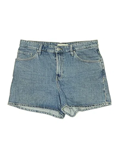 Pre-owned Mng Denim Shorts In Blue