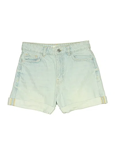 Pre-owned Mng Denim Shorts In Green