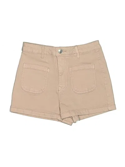 Pre-owned Mng Denim Shorts In Tan
