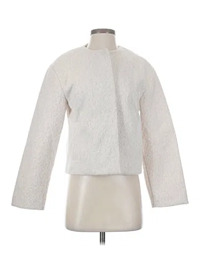 Pre-owned Mng Faux Fur Jacket In Ivory