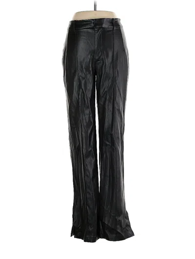 Pre-owned Mng Faux Leather Pants In Black