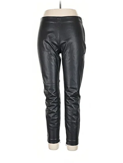 Pre-owned Mng Faux Leather Pants In Black