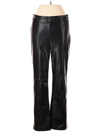 Pre-owned Mng Faux Leather Pants In Black