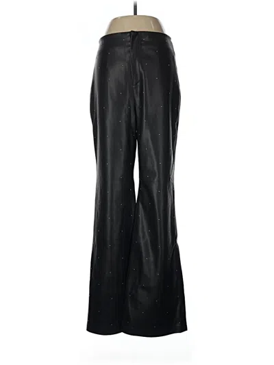 Pre-owned Mng Faux Leather Pants In Black