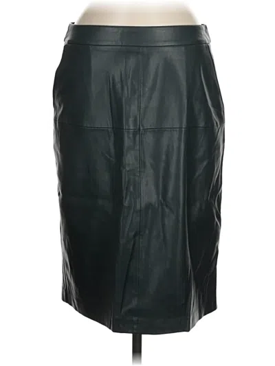Pre-owned Mng Faux Leather Skirt In Gray