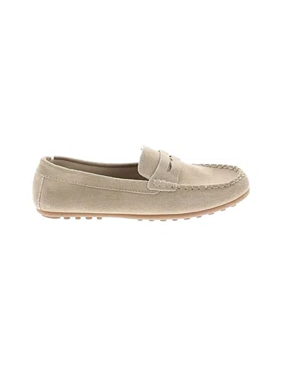 Pre-owned Mng Flats In Tan