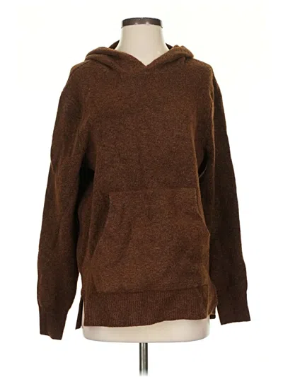 Pre-owned Mng Fleece Jacket In Brown