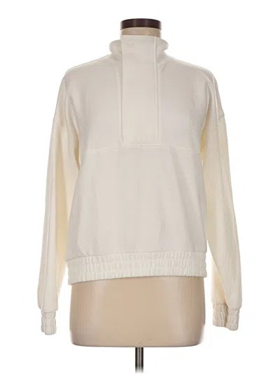 Pre-owned Mng Fleece Jacket In Ivory