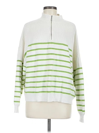 Pre-owned Mng Fleece Jacket In White