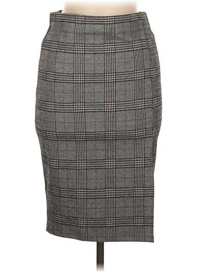 Pre-owned Mng Formal Skirt In Gray