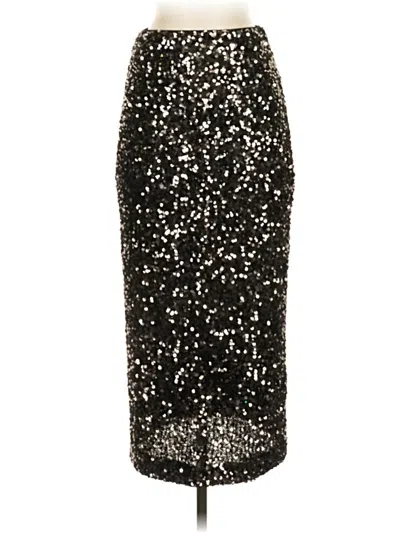 Pre-owned Mng Formal Skirt In Silver