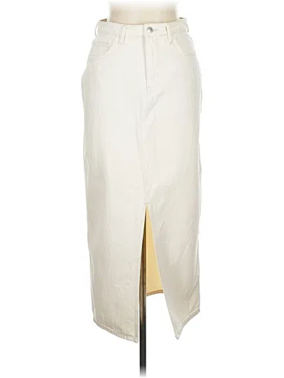 Pre-owned Mng Formal Skirt In White