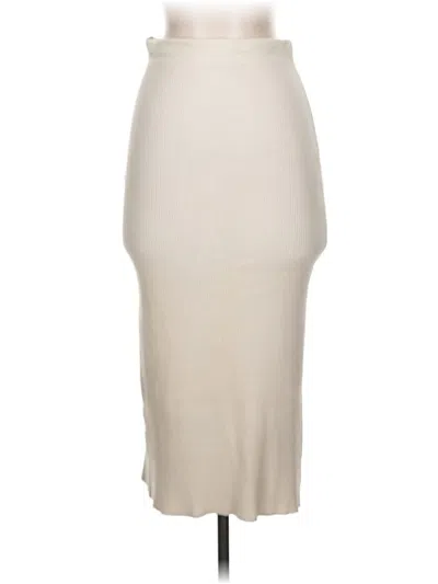 Pre-owned Mng Formal Skirt In White