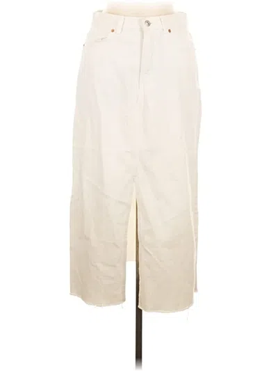Pre-owned Mng Formal Skirt In White
