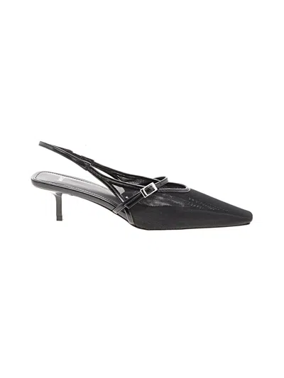 Pre-owned Mng Heels In Black