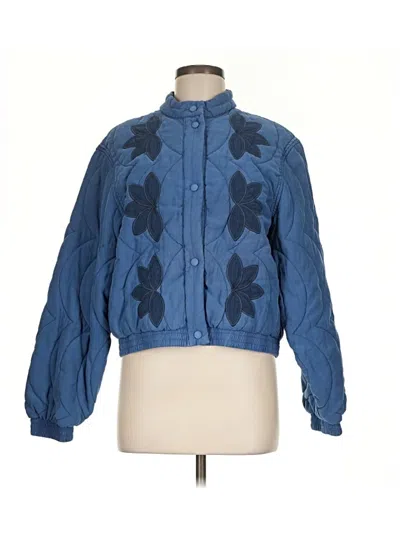 Pre-owned Mng Jacket In Blue